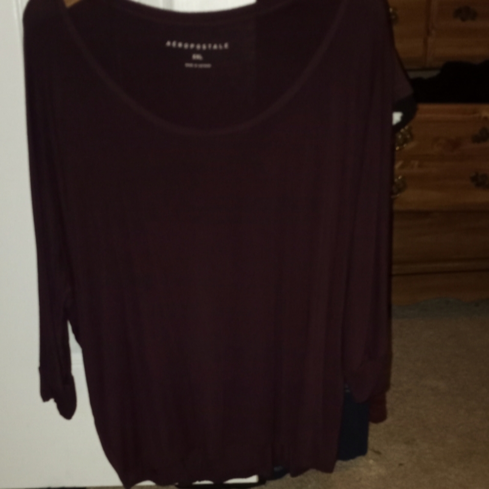 Aeropostal slouchy off the shoulder shirts xxl